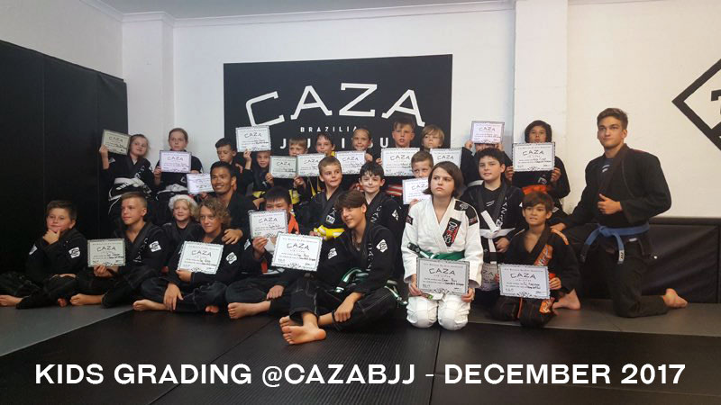 CAZA BJJ Kids Grading December 2017