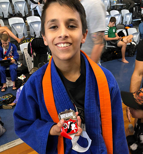 Ethan at the 2019 QBJJC Brisbane Championship