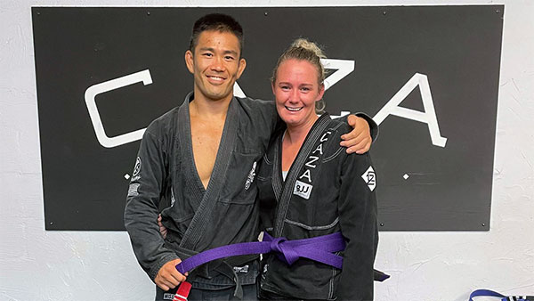 Amy McManus Getting Her Purple Belt